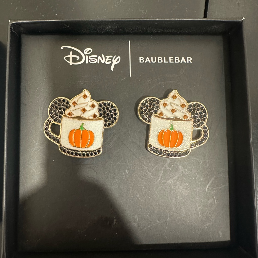 Baublebar Disney Pumpkin Mug Earrings - Black Orange White 15$